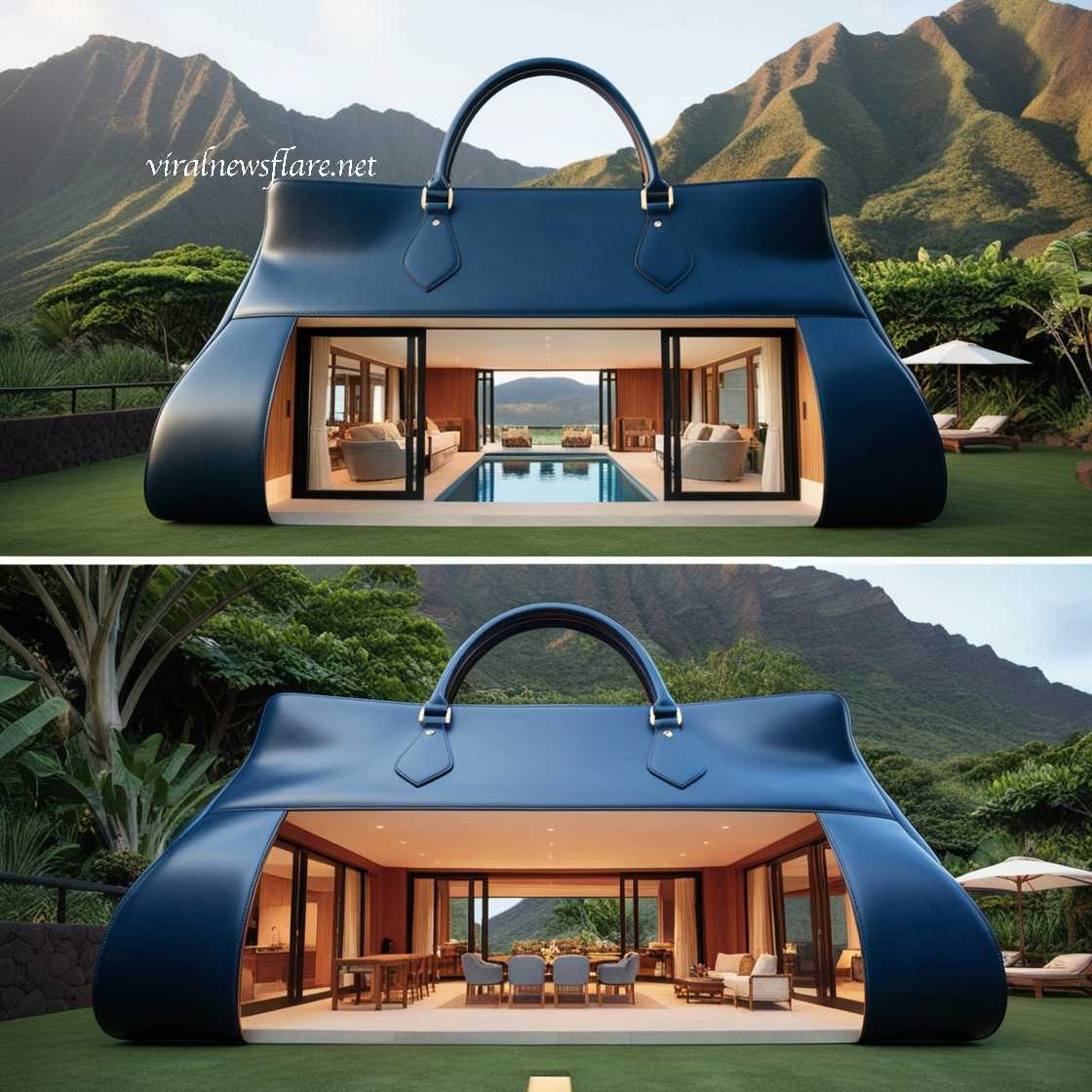 Bag-Shaped Villa