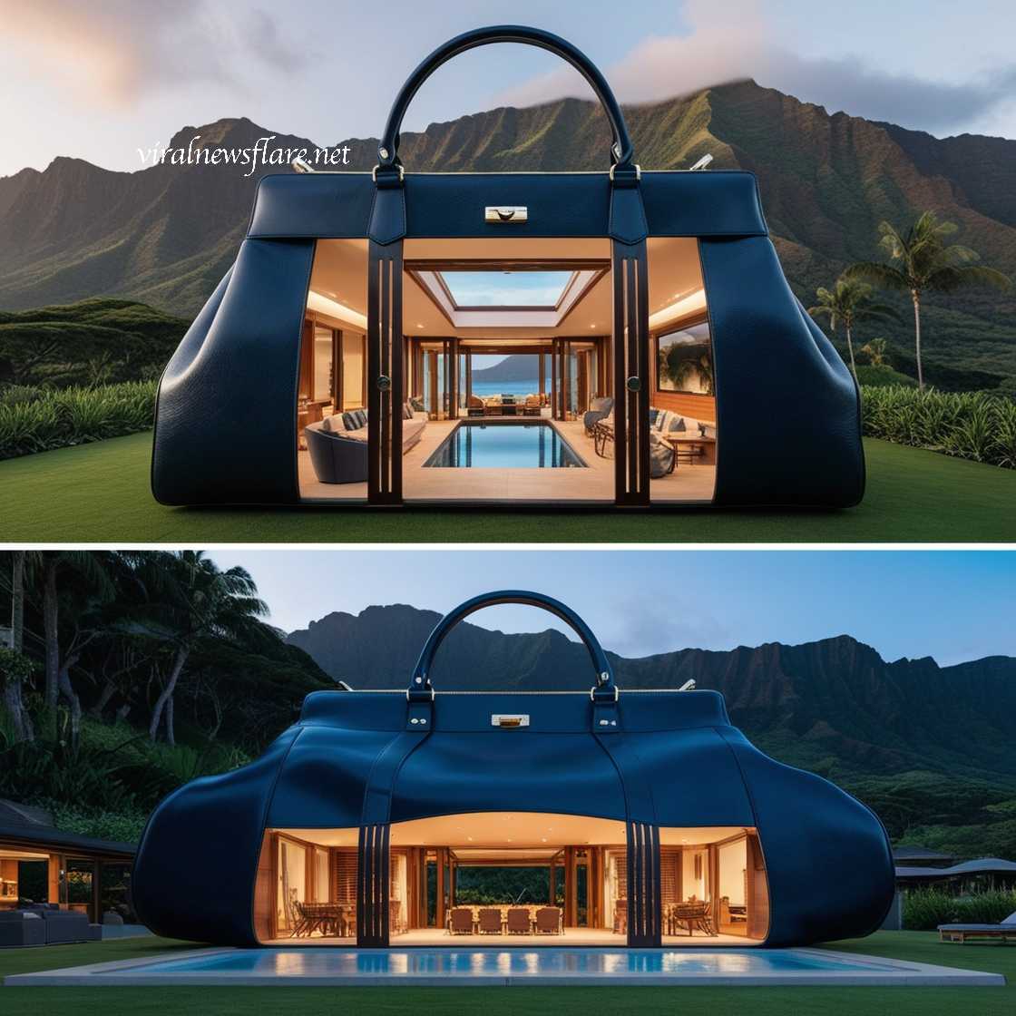 Bag-Shaped Villa