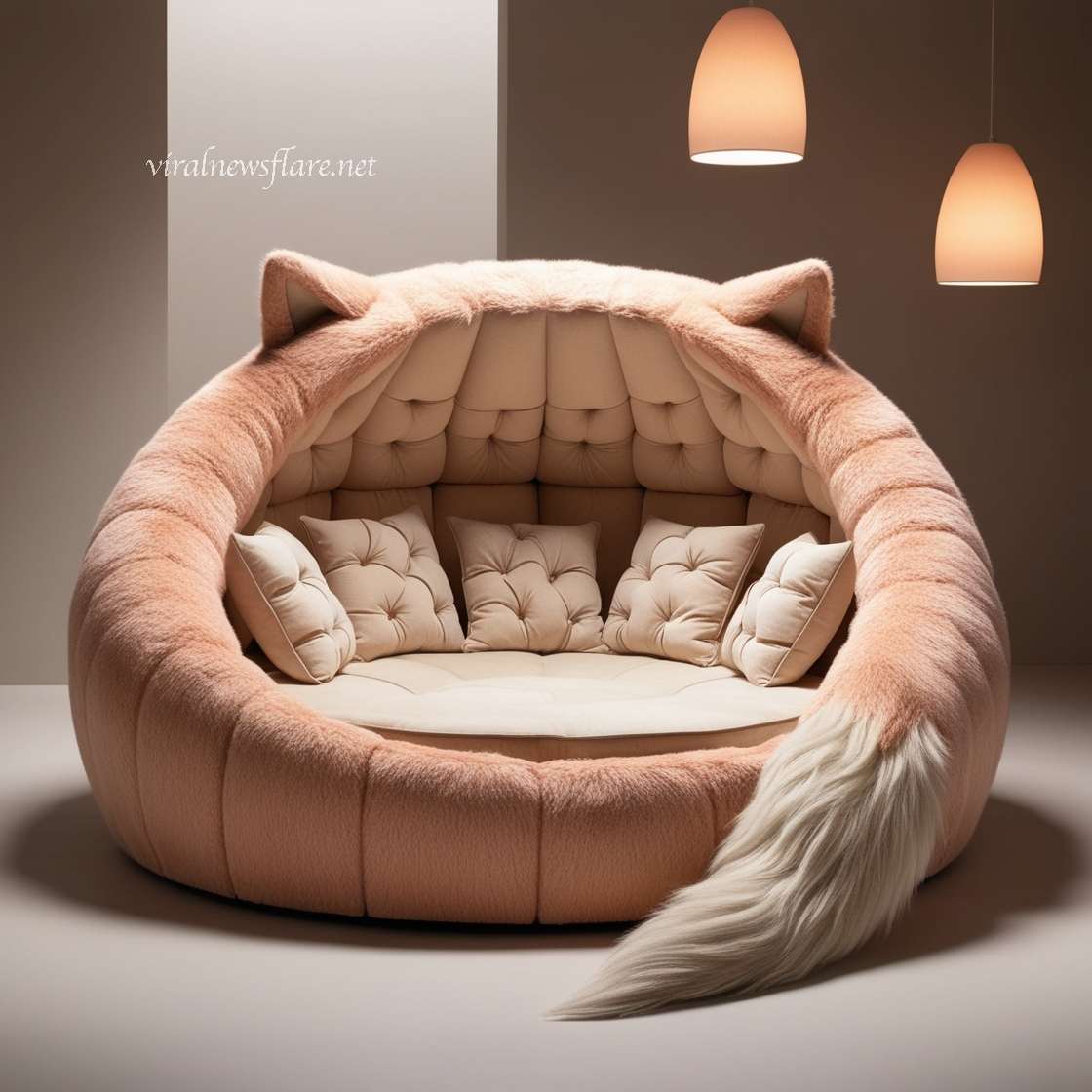 Giant Wolf Lounging Pods