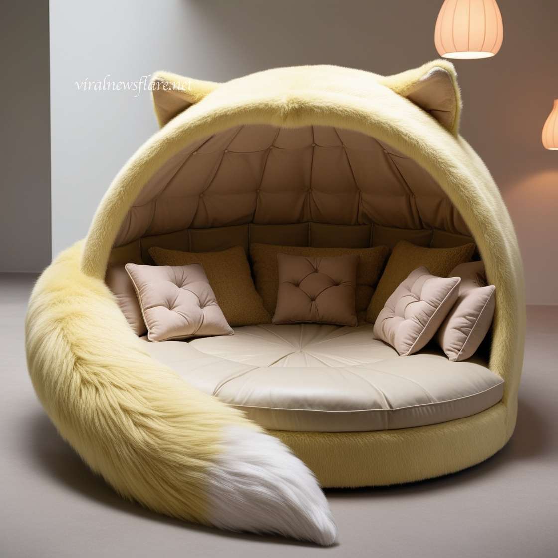 Giant Wolf Lounging Pods