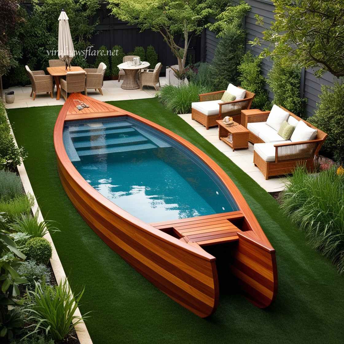 Wood Canoe Pools