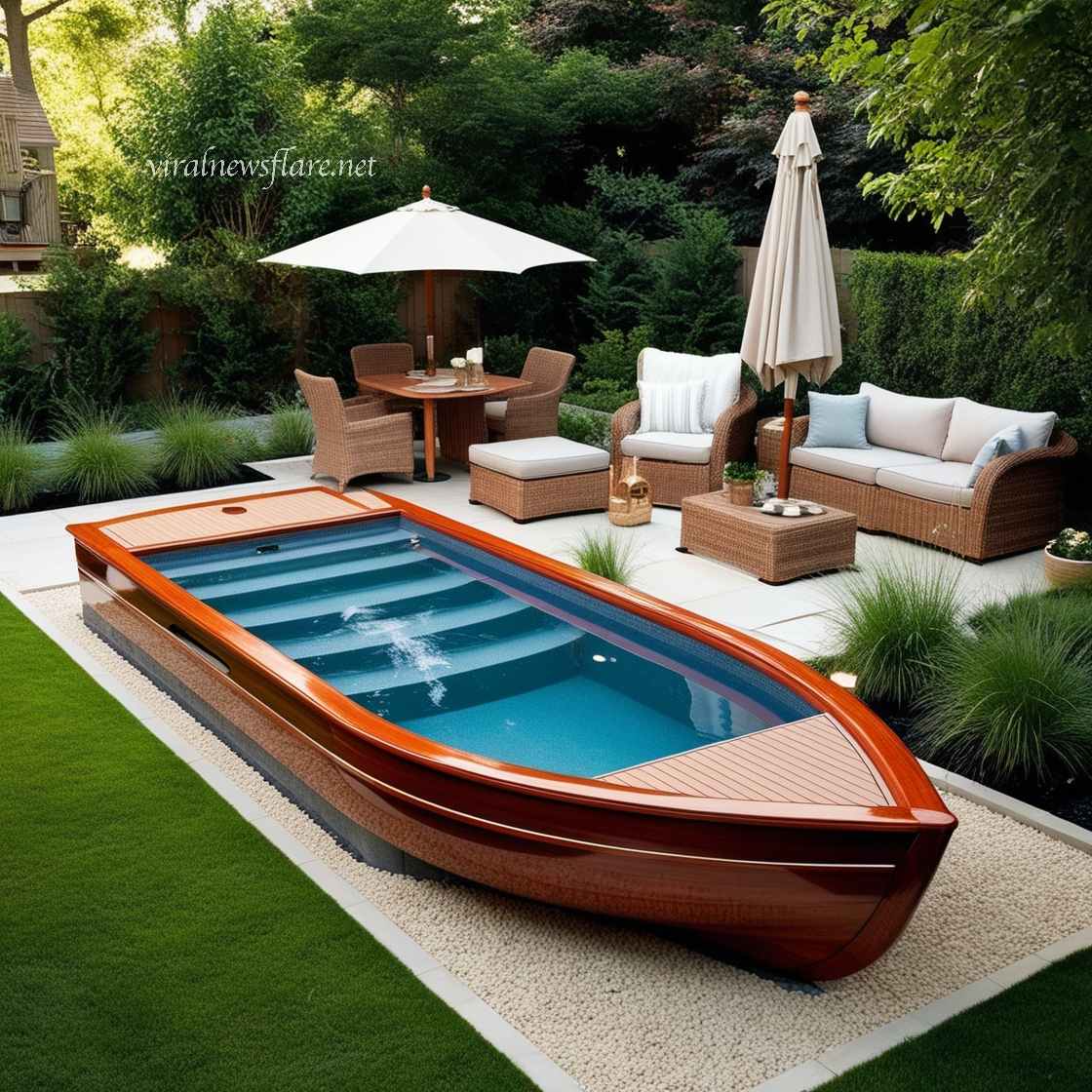 Wood Canoe Pools