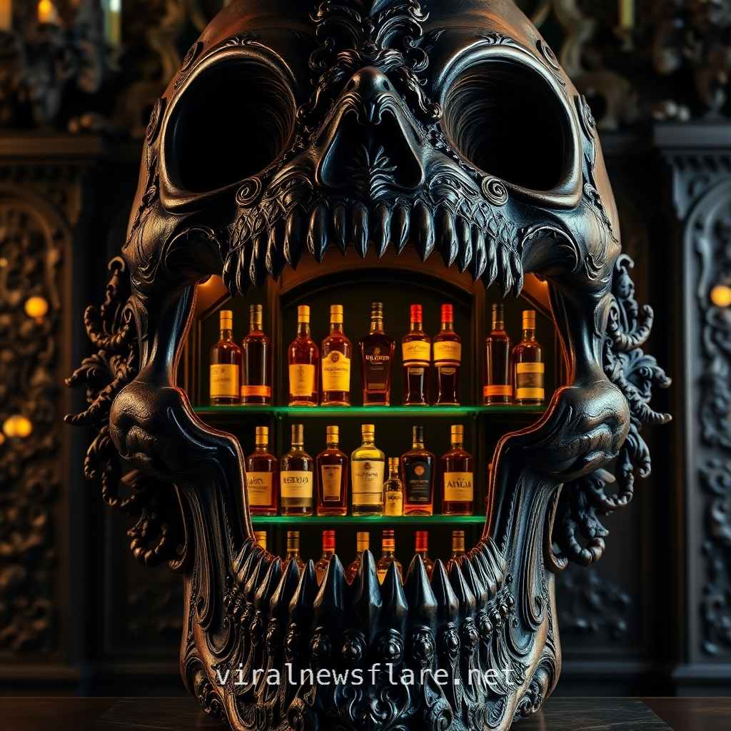 Skull Liquor Cabinet