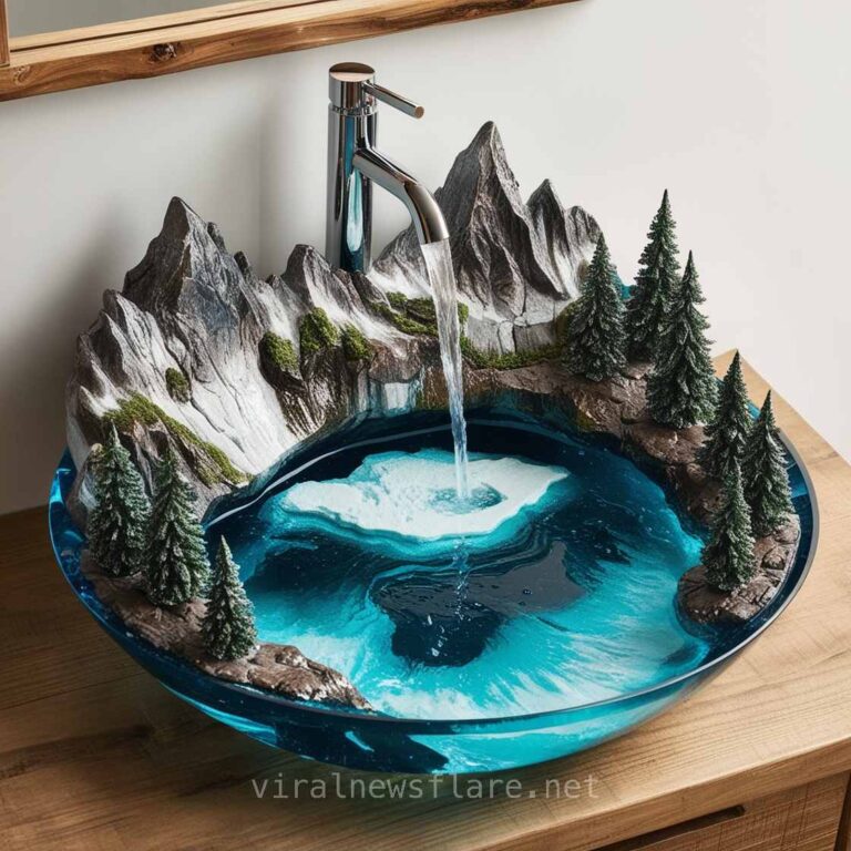 Epoxy Nature Scene Sinks