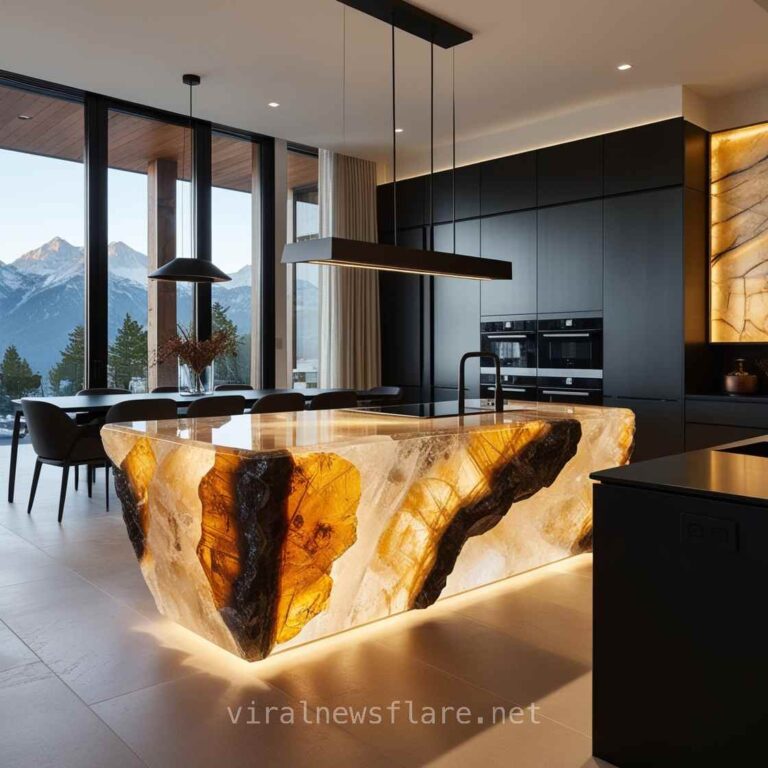 Luxury Mineral Crystal Kitchen Islands