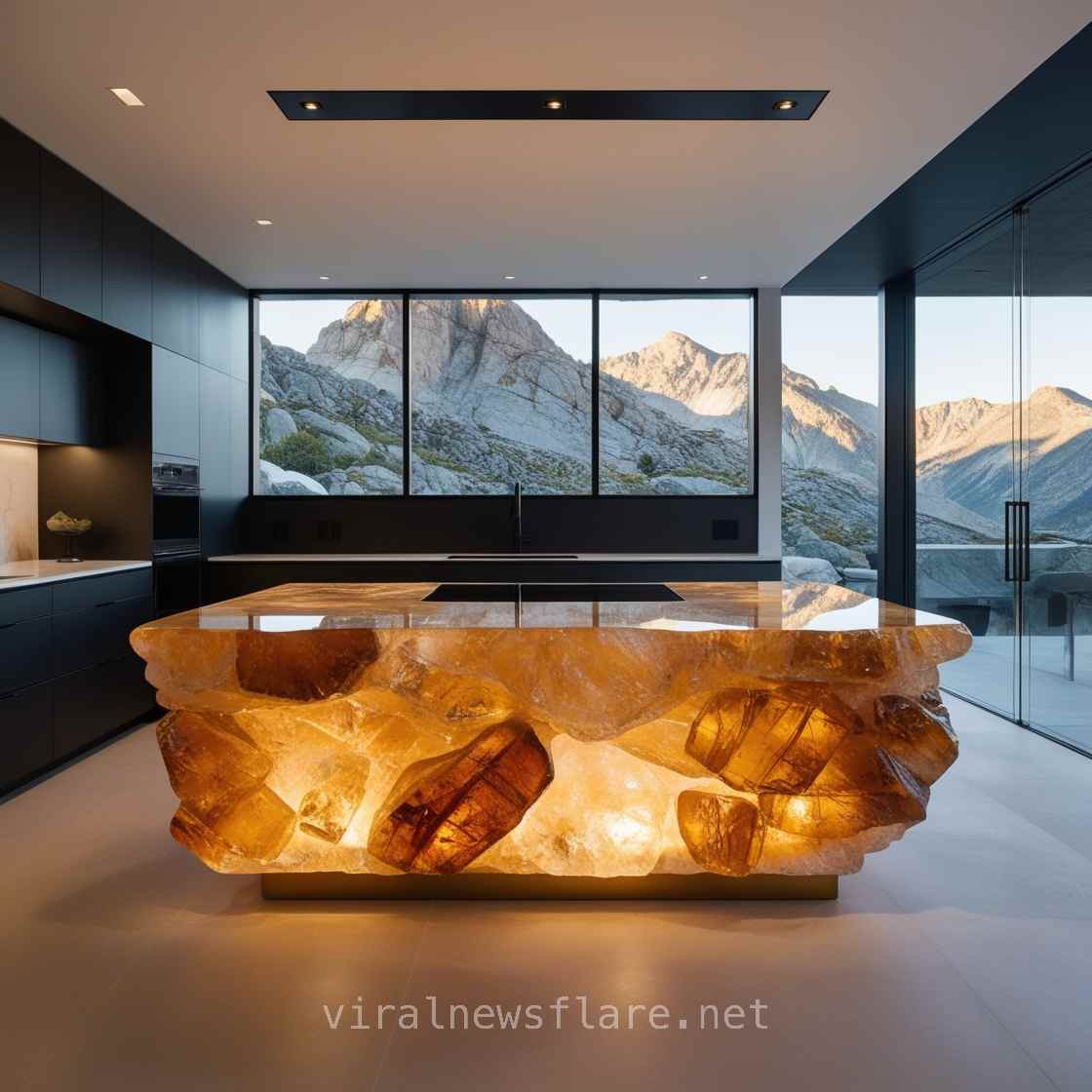 Luxury Mineral Crystal Kitchen Islands