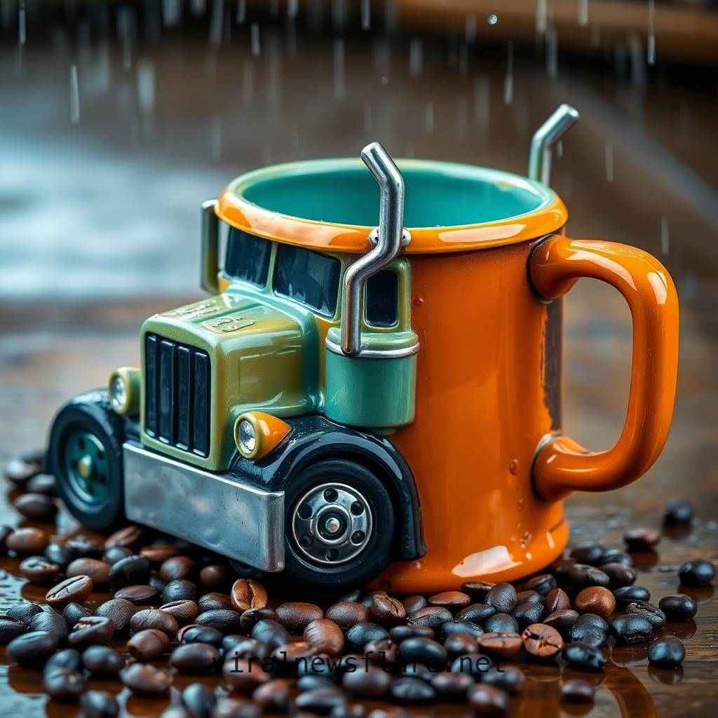 Truck Shape Creative Coffee Mug