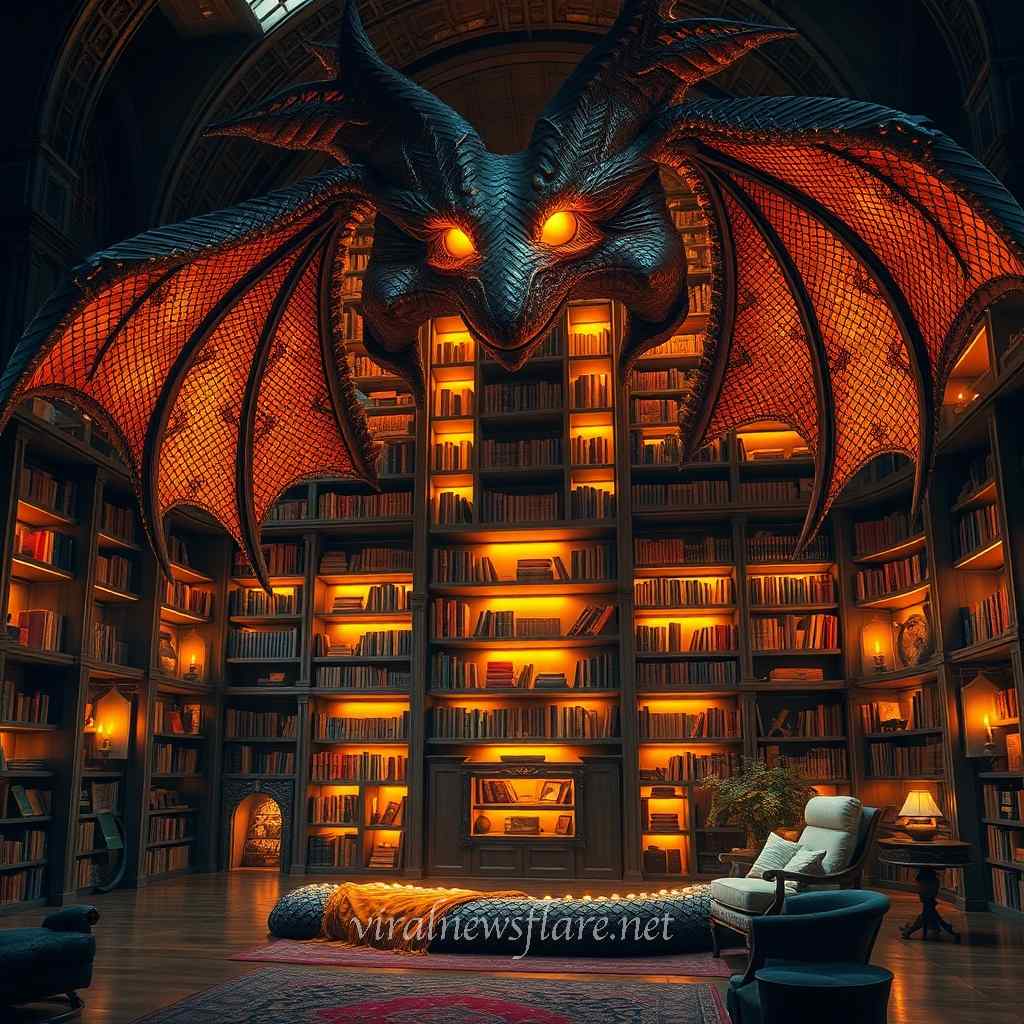 Giant Dragon Bookcase