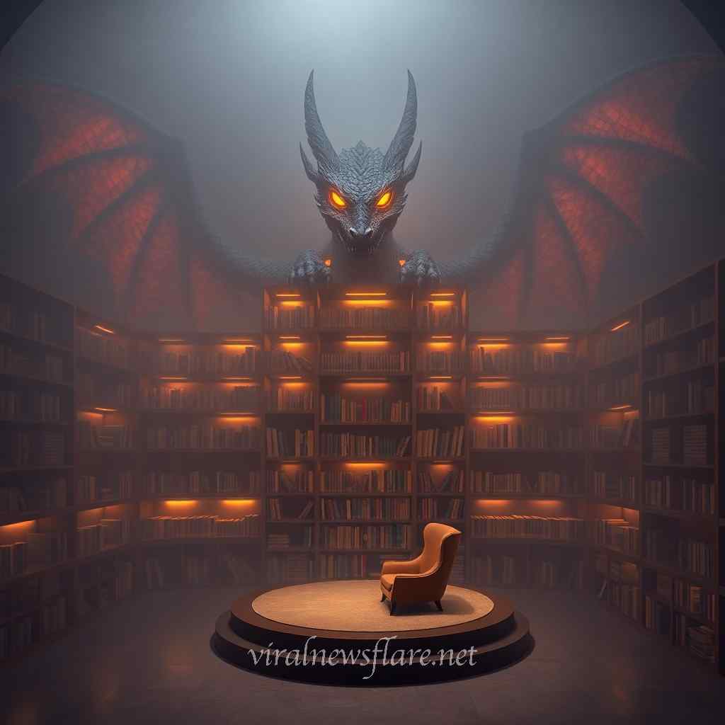 Giant Dragon Bookcase