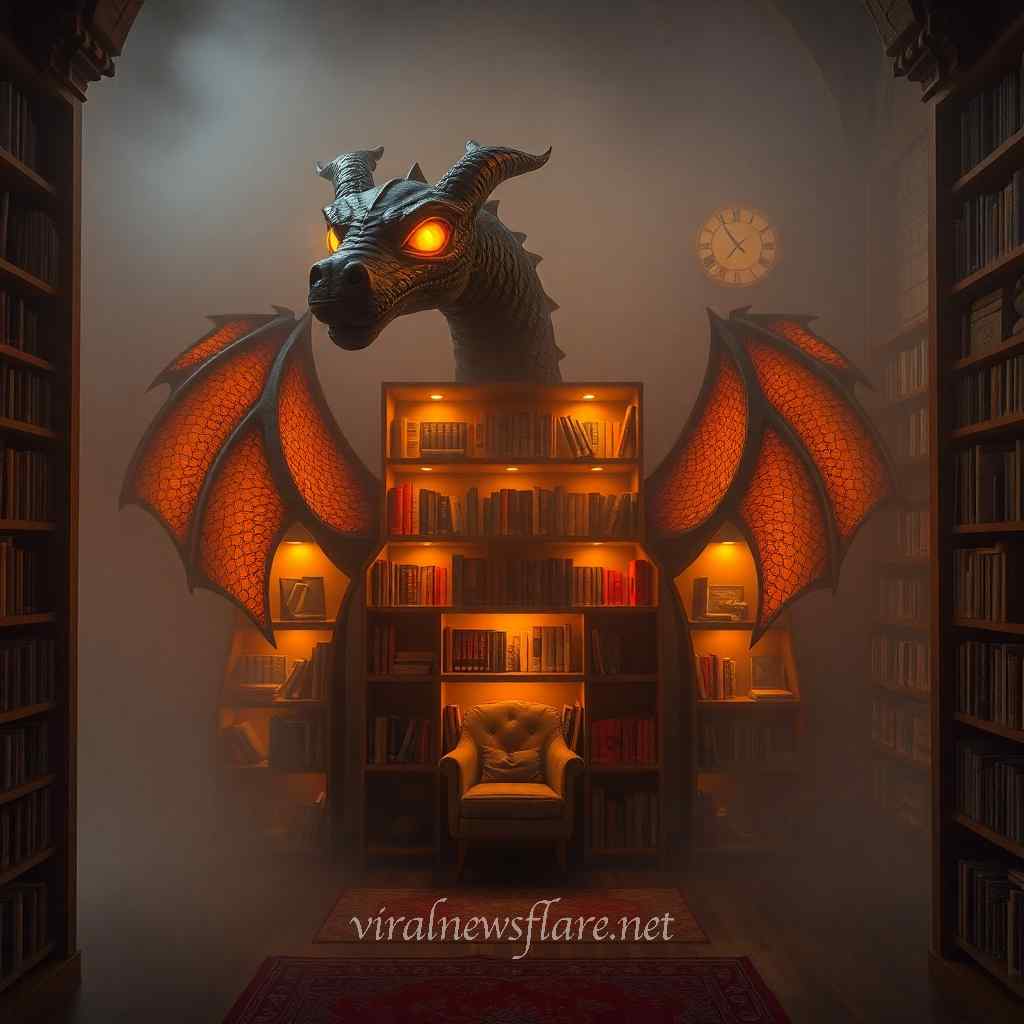 Giant Dragon Bookcase