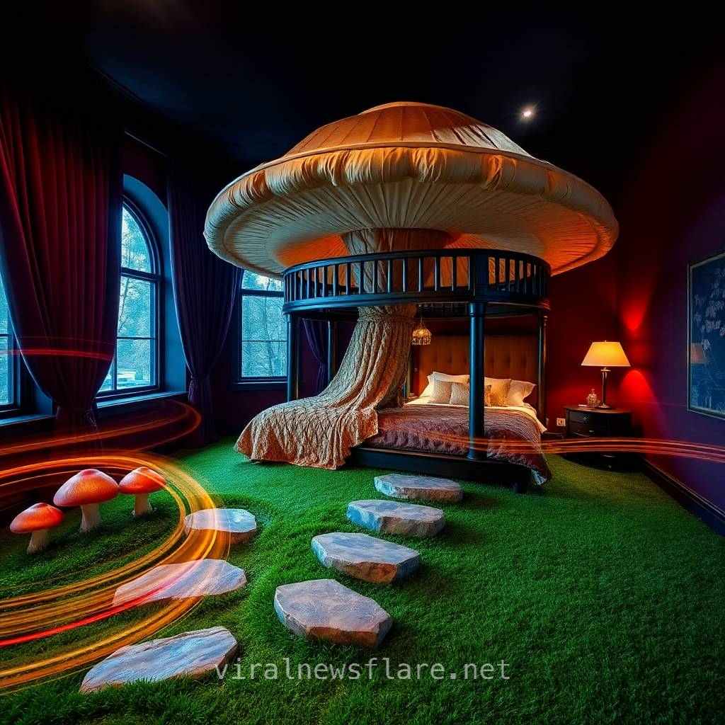 Mushroom Shaped Bunk Bed