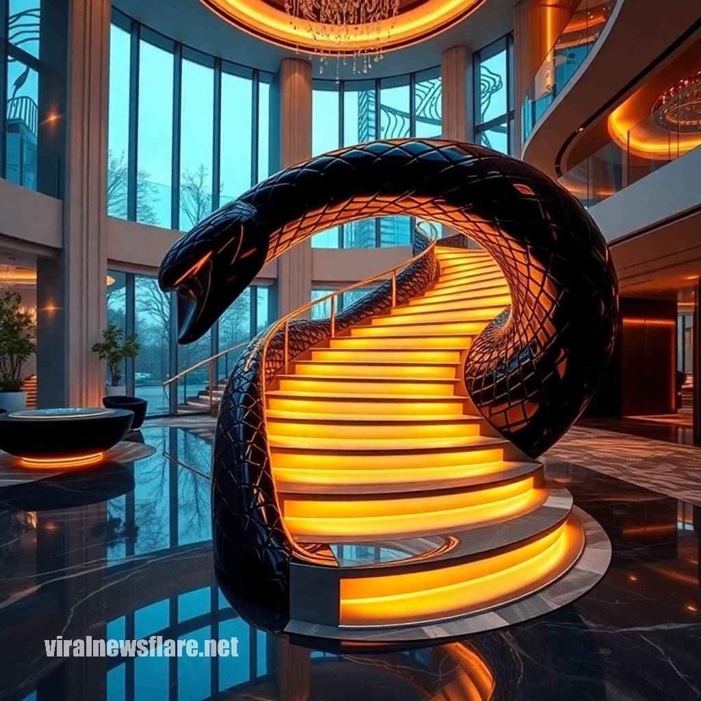 Snake Shaped Staircases