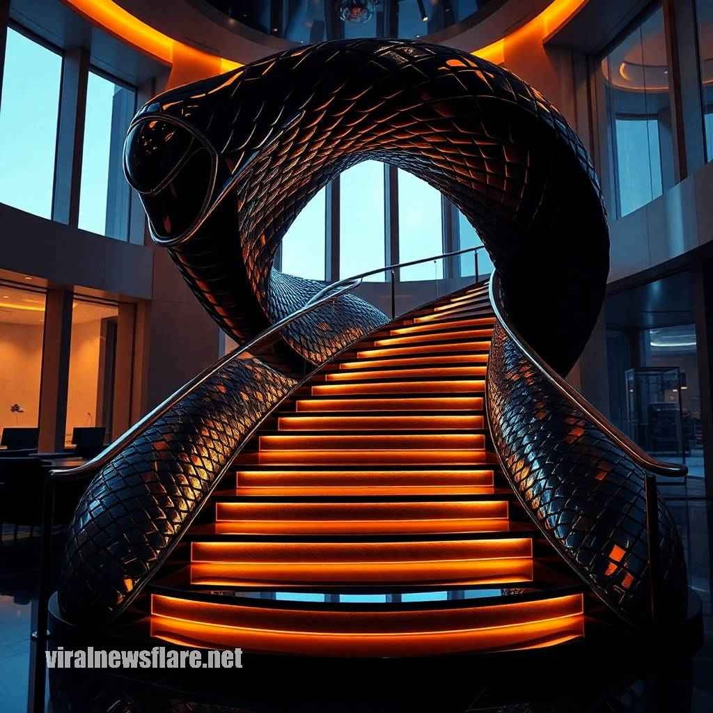 Snake Shaped Staircases