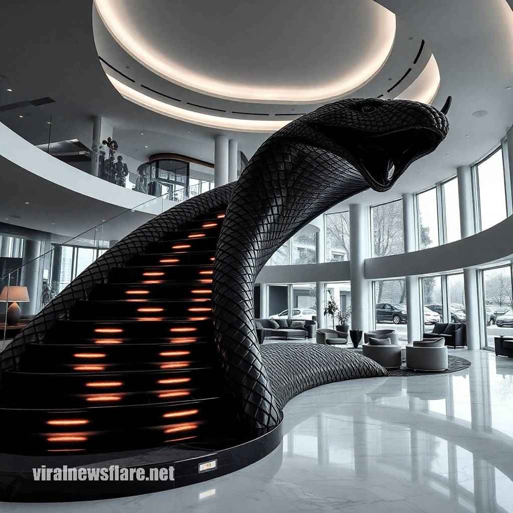 Snake Shaped Staircases