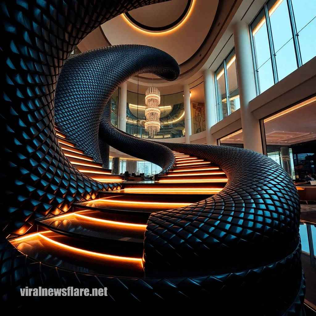 Snake Shaped Staircases