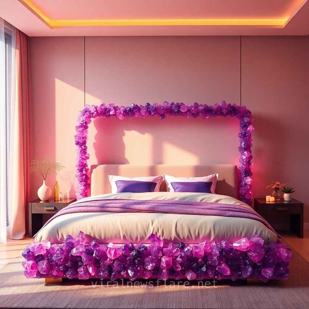 Stunning Amethyst Bed Frame