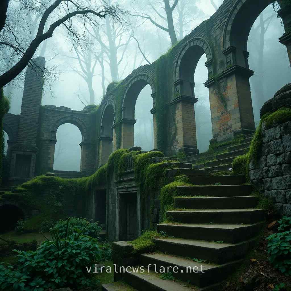 Forgotten Old House in the Forest