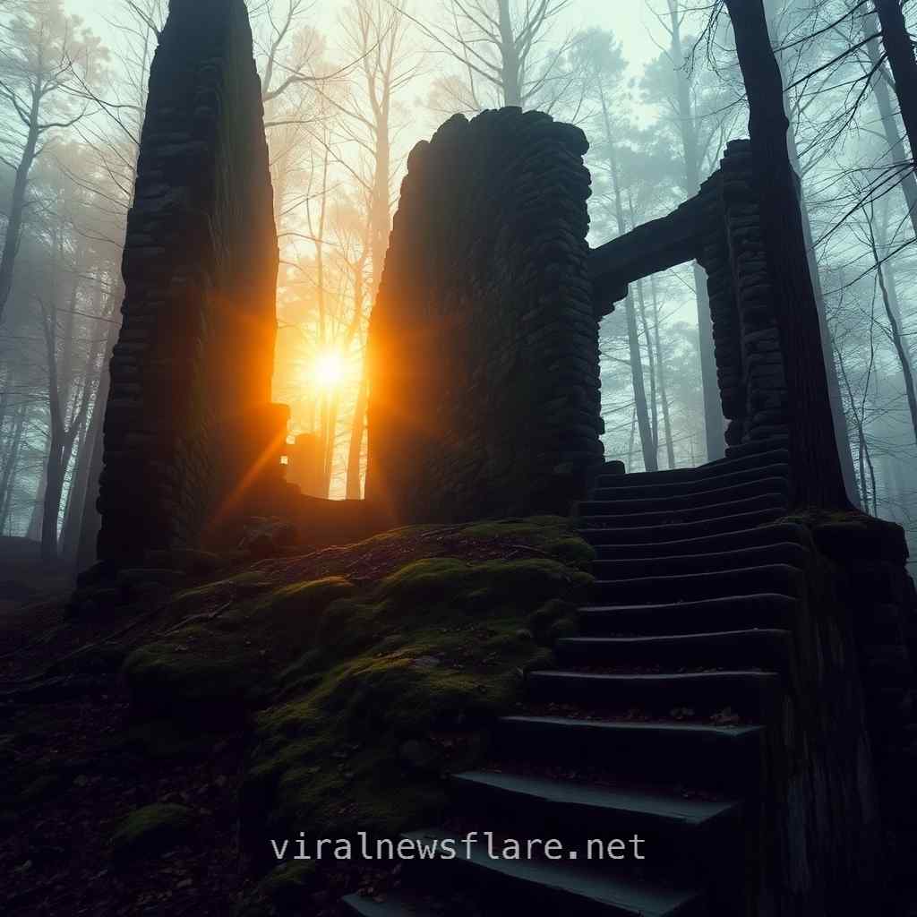 Forgotten Old House in the Forest