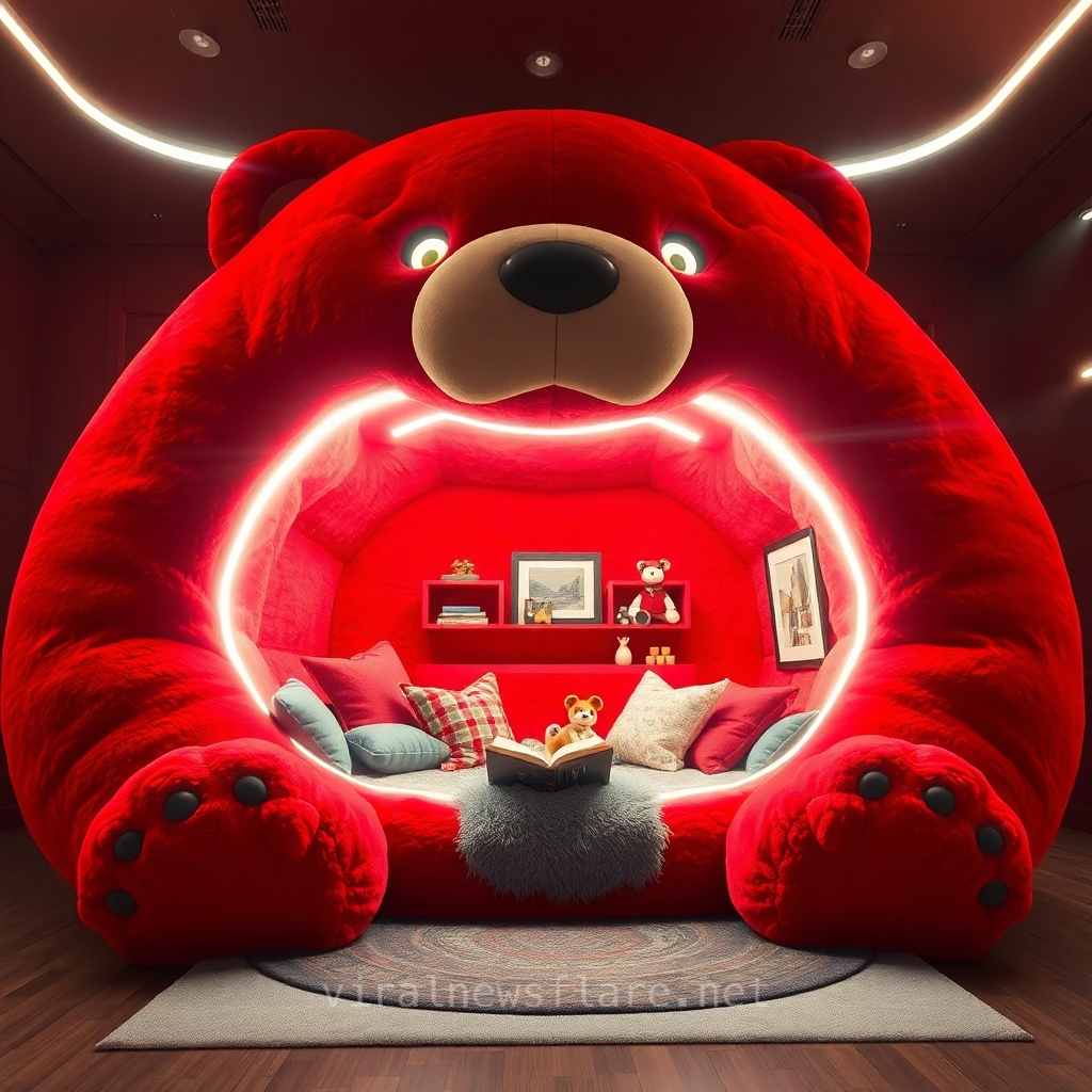 Bear-shaped Reading Nook