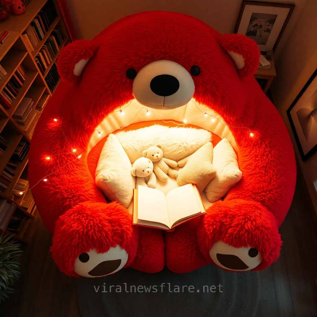 Bear-shaped Reading Nook