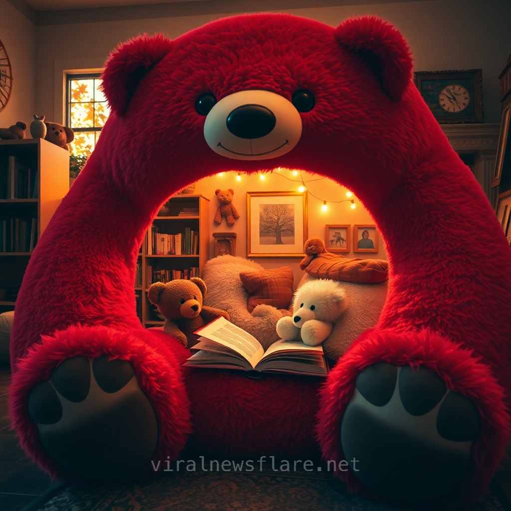 Bear-shaped Reading Nook