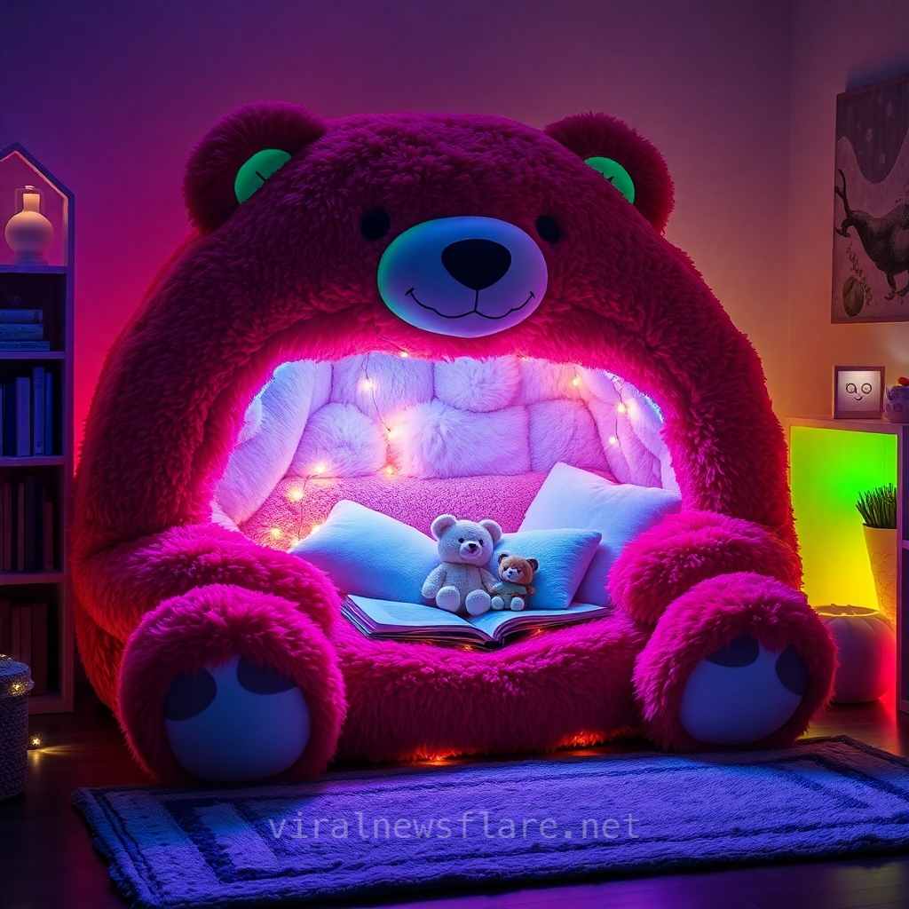 Bear-shaped Reading Nook