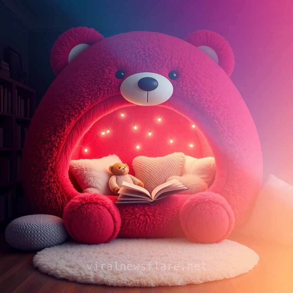 Bear-shaped Reading Nook