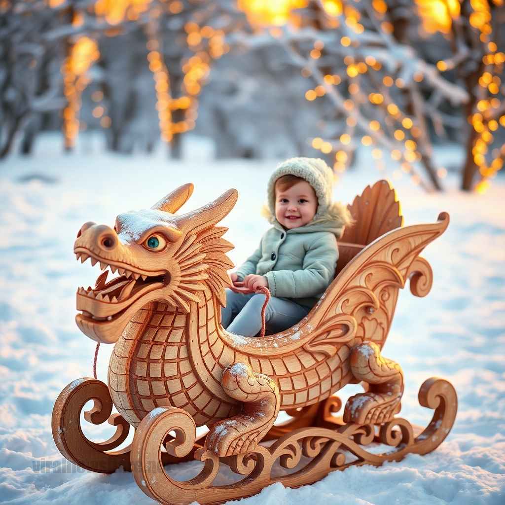 Wood Dragon Sled